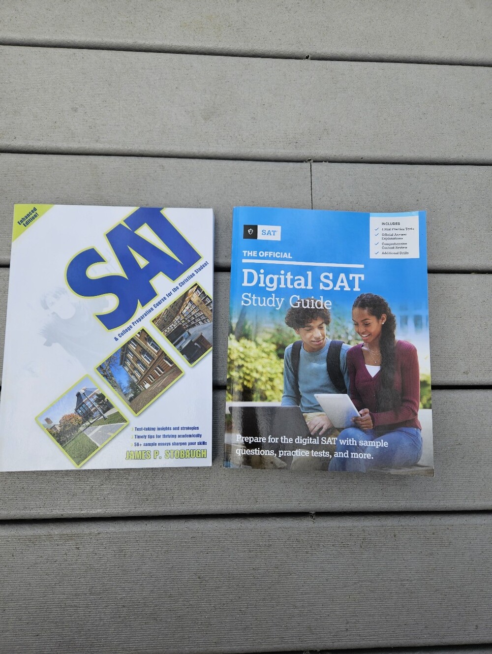 SAT PREP BOOK LOT Digital Study Guide Board & College Prep Course Christian